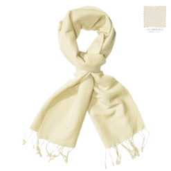 Pashmina Scarf – 30x150cm – 70% Cashmere/30% Silk – Winter White