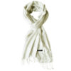 Pure Silk Scarf (210 Quality) - 60x190cm - Natural White