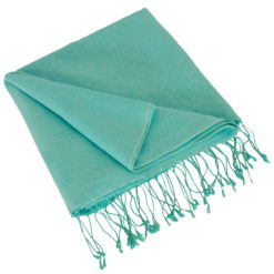 Pashmina Stole - 70x200cm - 70% Cashmere / 30% Silk - Aqua Sky