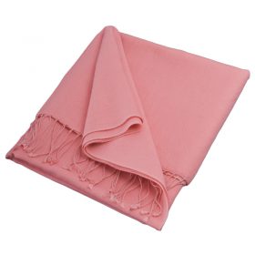 Pashmina Large Scarf - 45x200cm - 100% Cashmere - Quartz Pink