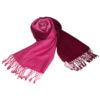 Shaded Pashmina - 70x200cm - 70% Cashmere / 30%Silk - Rhododendron and Carmine