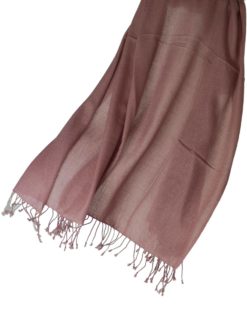 Pashmina Ring Shawl - 90x200cm - 100% Cashmere - Withered Rose