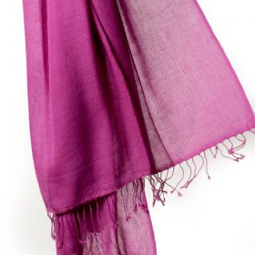 Pashmina Ring Shawl - 90x200cm - 100% Cashmere - Deep Orchid