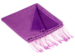 Reversible Pashmina Stole - 70x200cm - 8020 - Amethyst and Blackberry Cordial