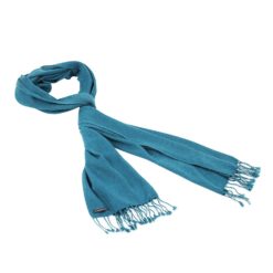Pashmina Large Scarf - 45x200cm - 100% Cashmere - Biscay Bay