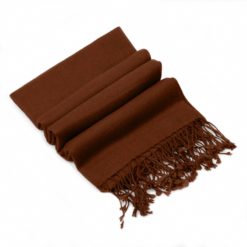 Pashmina Stole - 70x200cm - 100% Cashmere - Cocoa Brown