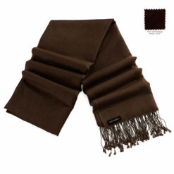 Pashmina Stole - 70x200cm - 70% Cashmere / 30% Silk - Coffee Bean