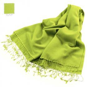 Pashmina Stole - 70x200cm - 70% Cashmere / 30% Silk - Lime Green