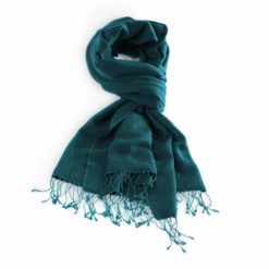 Pashmina Stole - 70x200cm - 70% Cashmere / 30% Silk - Real Teal