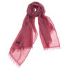 Pashmina Ring Stole - 70x200cm - No Tassels - Dry Rose mp127 - 100% Cashmere